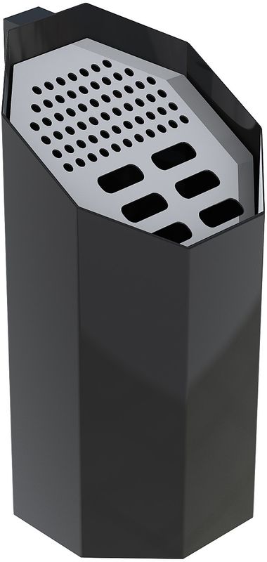 Ashtray Asken - Wall Fitting Standard Black