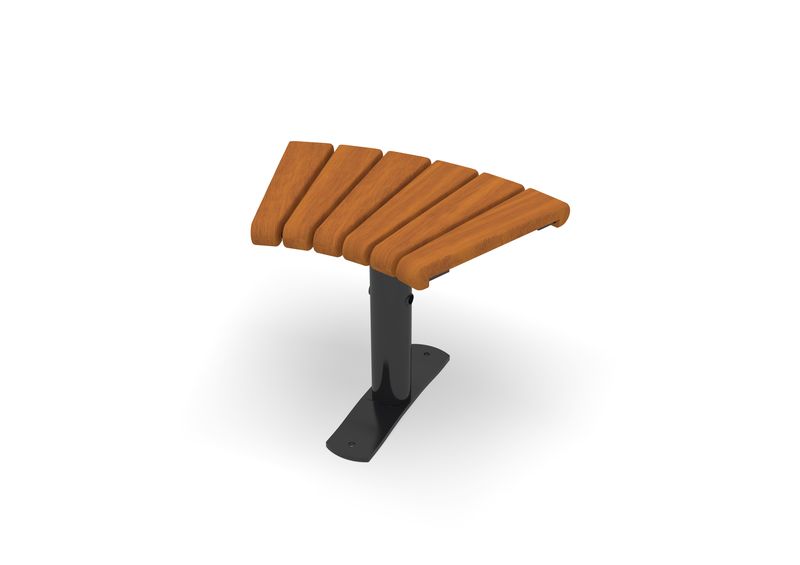 Curved Bench 45° Sofiero Hardwood